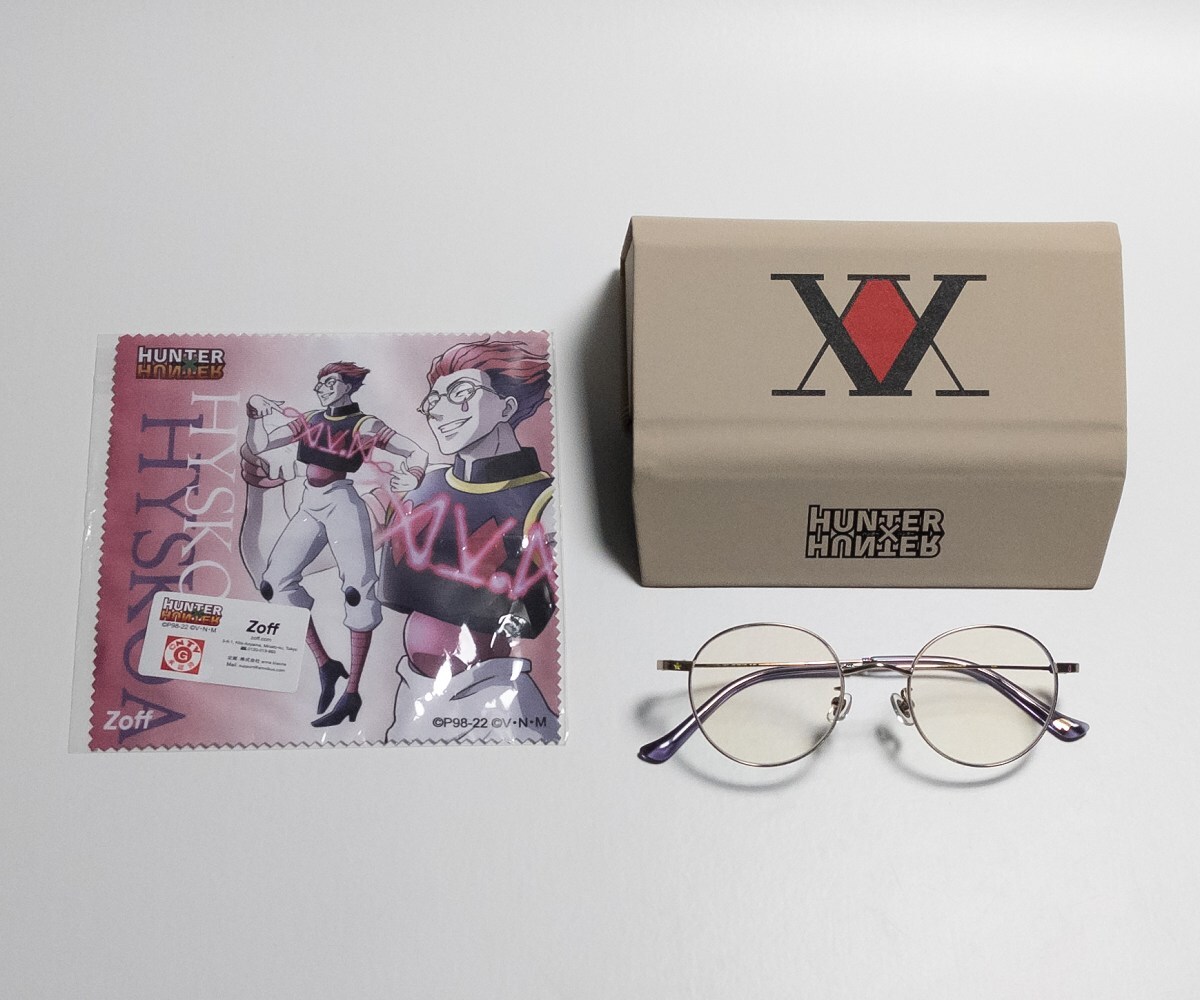 Zoff HUNTER×HUNTER ヒソカ モデル メガネ ブルーライトカットレンズ入り 度なしの画像1