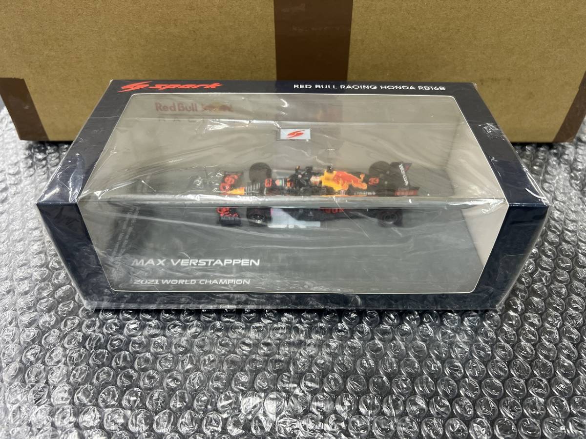 スパーク 1/43 ホンダ RB16B No.33 2021 F1 アブダビGP ウィナー M.フェルスタッペン ワールドチャンピオン版 完成品ミニカー S7861 HONDA_画像1