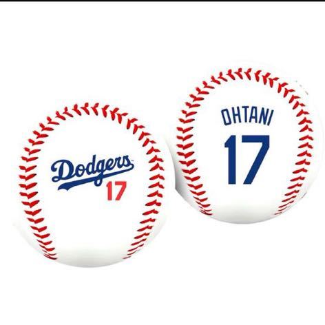 ドジャース 大谷選手モデル ネーム＆ナンバーボール MLB 大谷翔平 ドジャース Rawlings Logo Baseball LA Dodgers Shohei Ohtaniの画像1