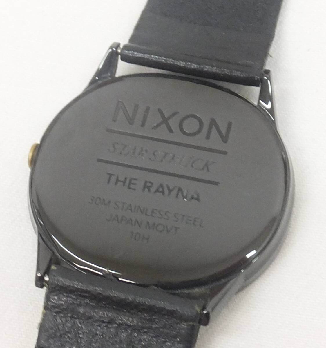 【中古動作品】★NIXON THE RAYNA ニクソン レイナ クォーツ 腕時計 ユニセックス ブラック べっ甲柄 JAPAN MOV'T 取扱説明書付の画像2