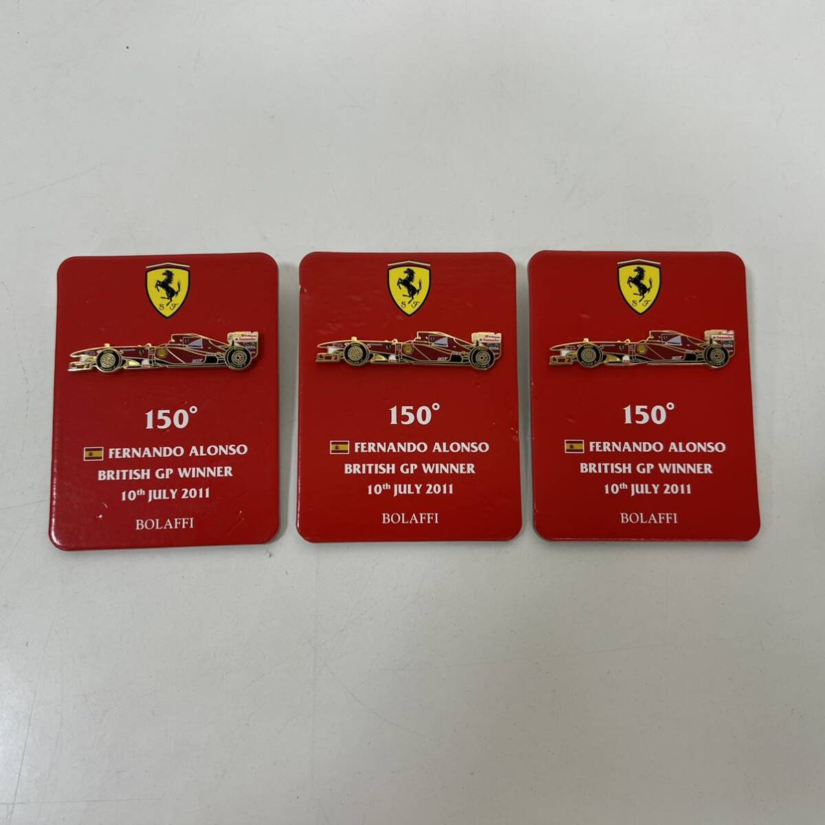 BOLAFFI製 Ferrari フェラーリ ピンズ ピンバッジ ヘルメットピンズ など 10種 計23個 まとめ セット_画像9