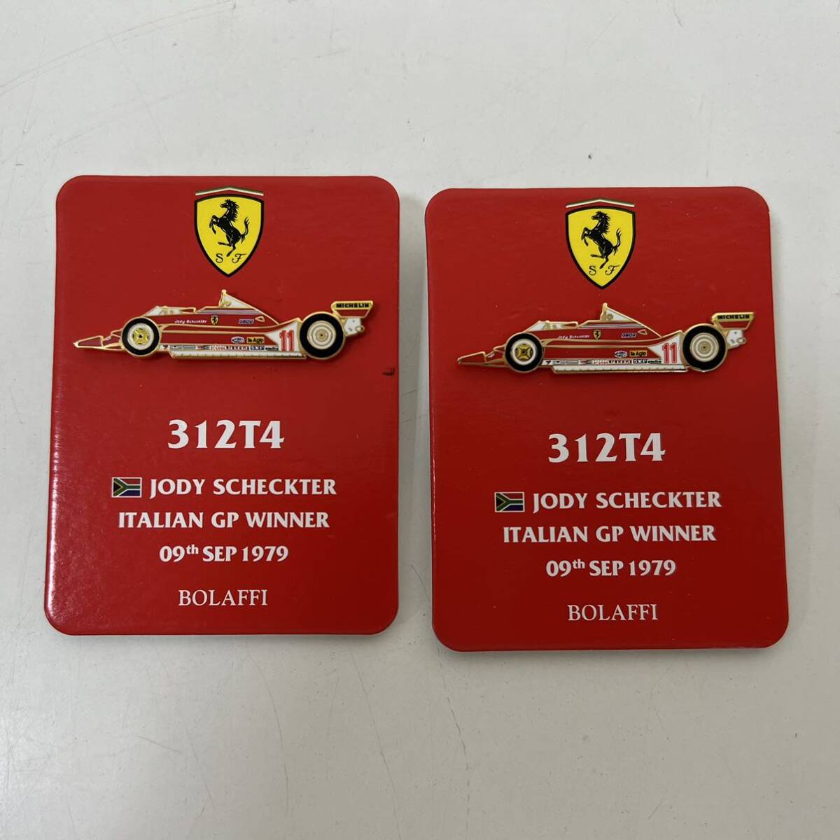 BOLAFFI製 Ferrari フェラーリ ピンズ ピンバッジ ヘルメットピンズ など 10種 計23個 まとめ セット_画像2