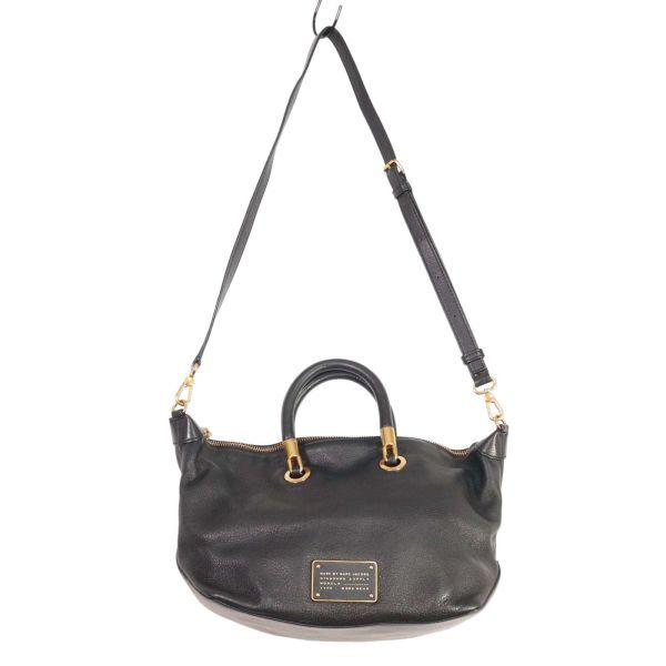 MARC BY MARC JACOBS Mark by Mark Jacobs kau leather 2way shoulder handbag Sz.F lady's black K4G00022_2#U