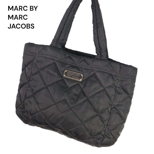 MARC BY MARC JACOBS マーク バイ マークジェイコブス 通年 キルティング トート バッグ Sz.F　レディース 黒　K4G00010_2#U_画像1