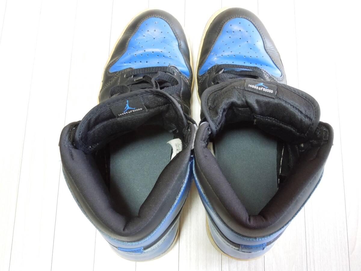 *NIKE*Air Jordan 1*High*Black/Royal Blue* Nike * air Jordan * high * Royal * blue *Vintage* Vintage * used *