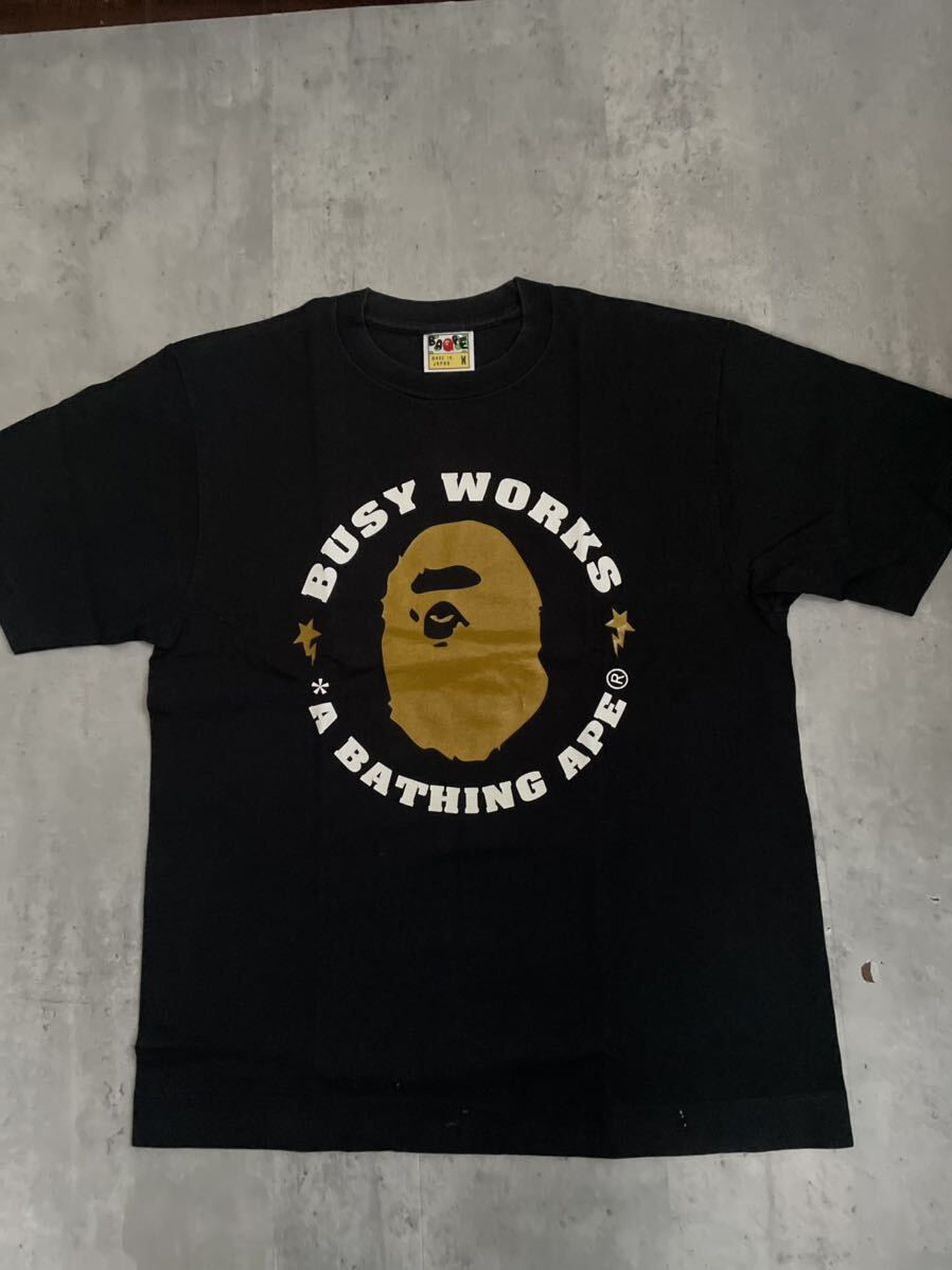 A BATHING APE BAPE マイロ Tシャツ Mサイズ アベイシングエイプ BAPESTA コラボ 限定 KAWS スター シャーク タイガー カモフラ カウズ 11_画像1