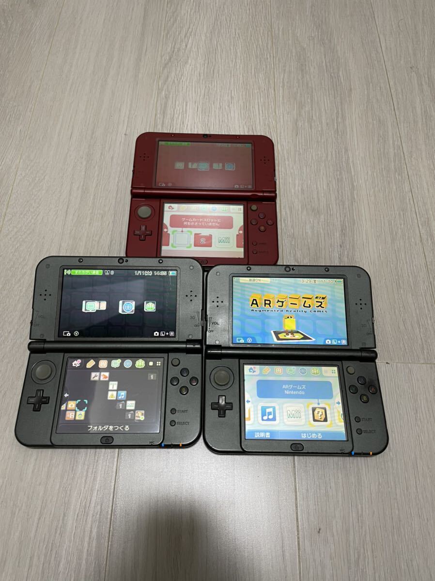 Nintendo New 3DS LL 本体　3台　まとめ　任天堂 New ニンテンドー3DSLL ゲーム機 _画像1