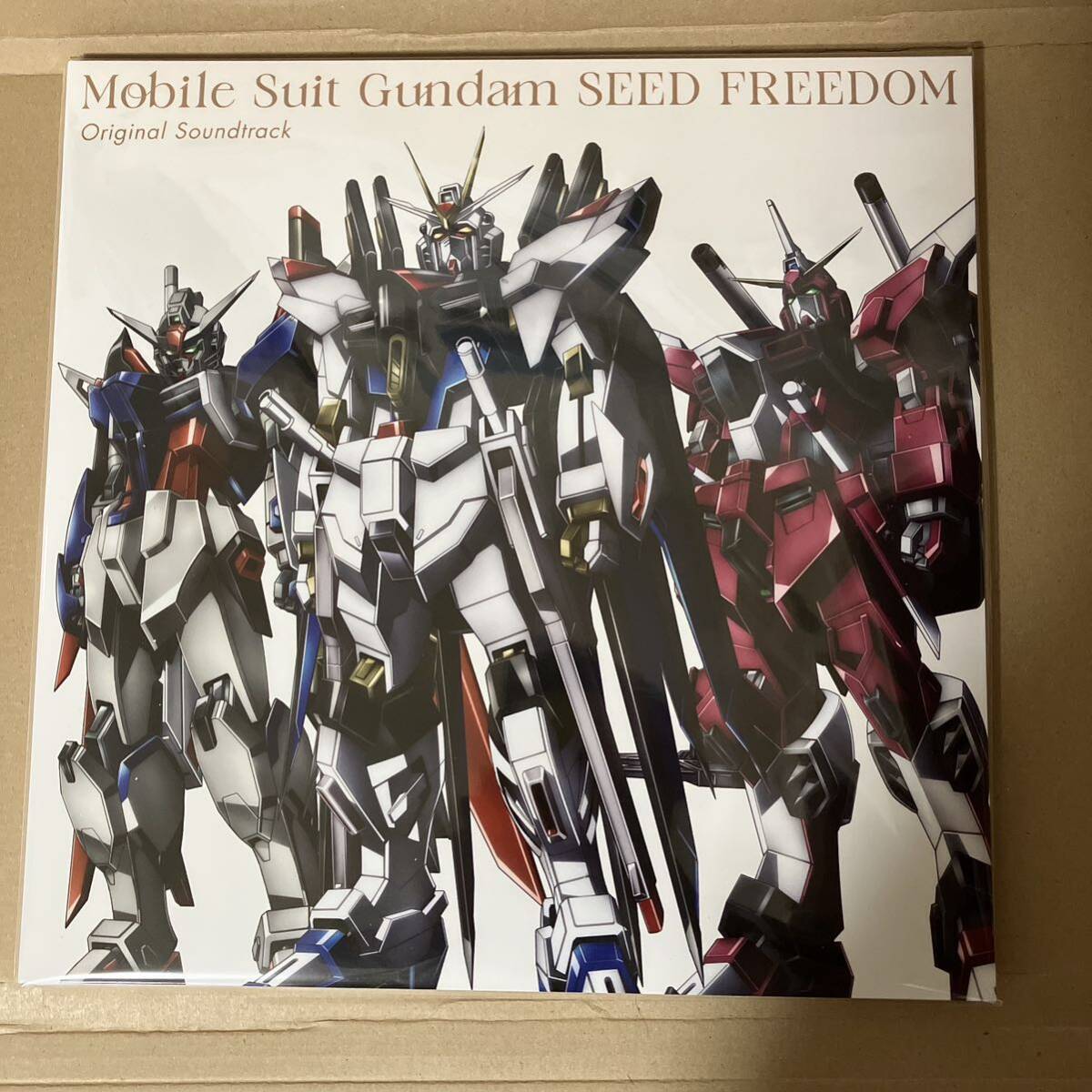  театр версия Mobile Suit Gundam SEED FREEDOM саундтрек аналог запись LP3 листов комплект 