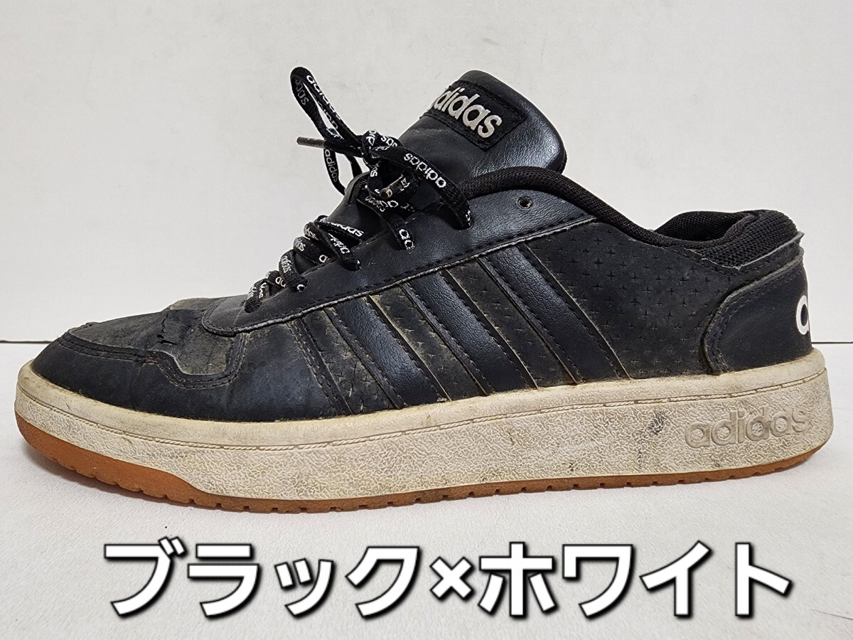 ★◆アディダス◆ａｄｉｄａｓ◆アディ フープス ２.０ Ｕ◆ADI HOOPS 2.0 U◆FW4480◆ブラック×ホワイト◆２６.５cm◆ＤＫ◆中古品◆★_画像6