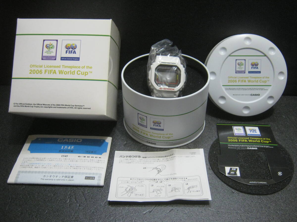 美品　未使用　完品　CASIO　G-SHOCK　FIFA　WORLD CUP　2006　DW-5600WC-1JR　ドイツ　ワールドカップ　送料無料