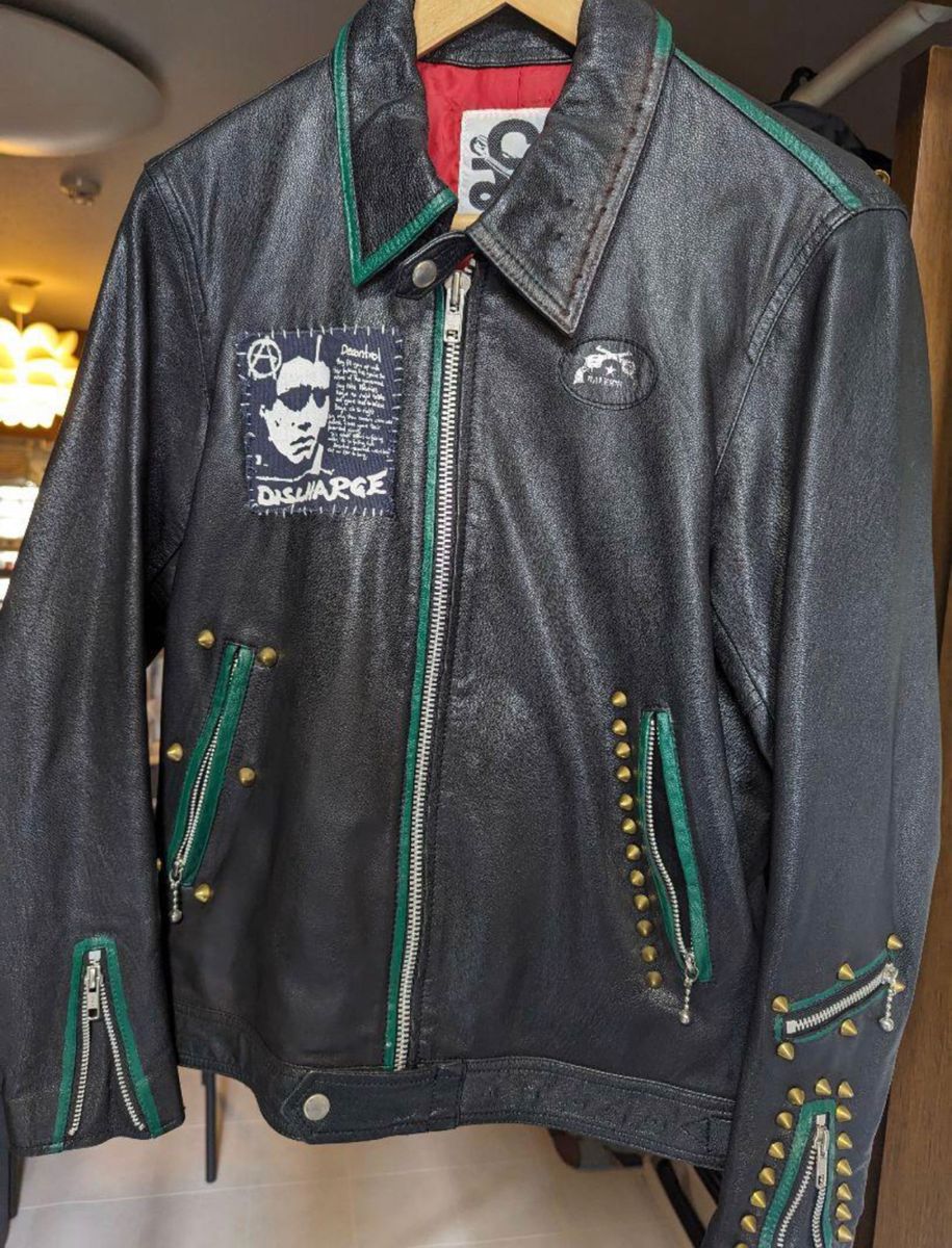 raieigh Sサイズ 鋲ジャン PUNK シングルライダース discharge raieigh Sサイズ 鋲ジャン PUNK シングルライダース discharge