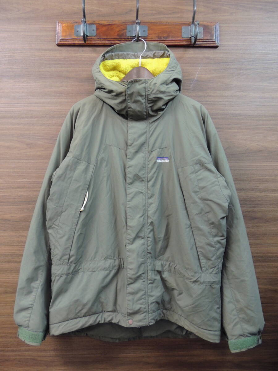 美色 Sサイズ パタゴニア PTAGONIA 2001年 84302 F01 インファーノ ジャケット INFURNO JACKET ブラウンオリーブ×グリーンスパーク