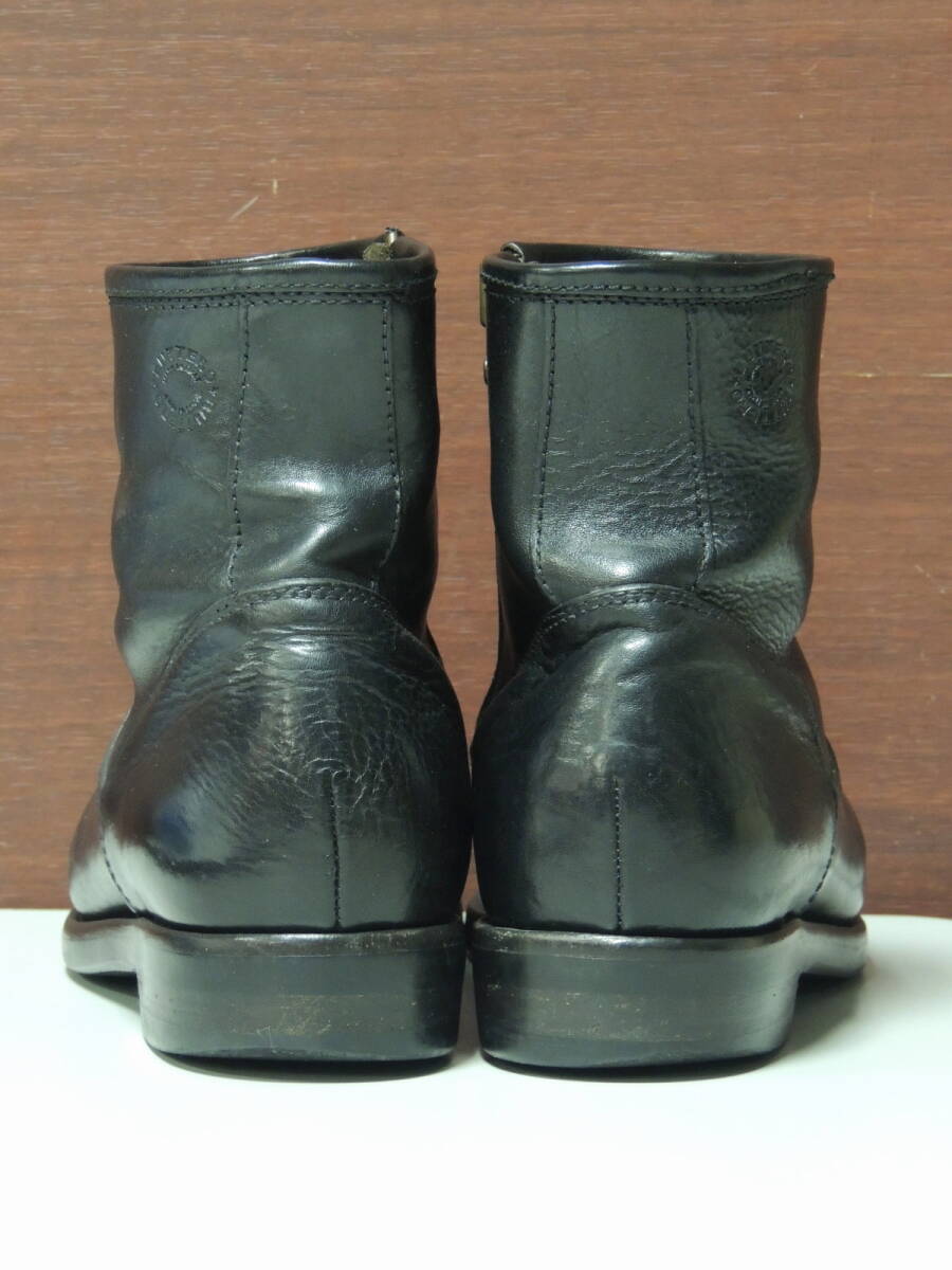 ◆ イタリア製 定価74520円 42 ブッテロ BUTTERO T BONE SIDE ZIP BOOTS サイドジップ ブーツ 革靴 黒 ブラック_画像5