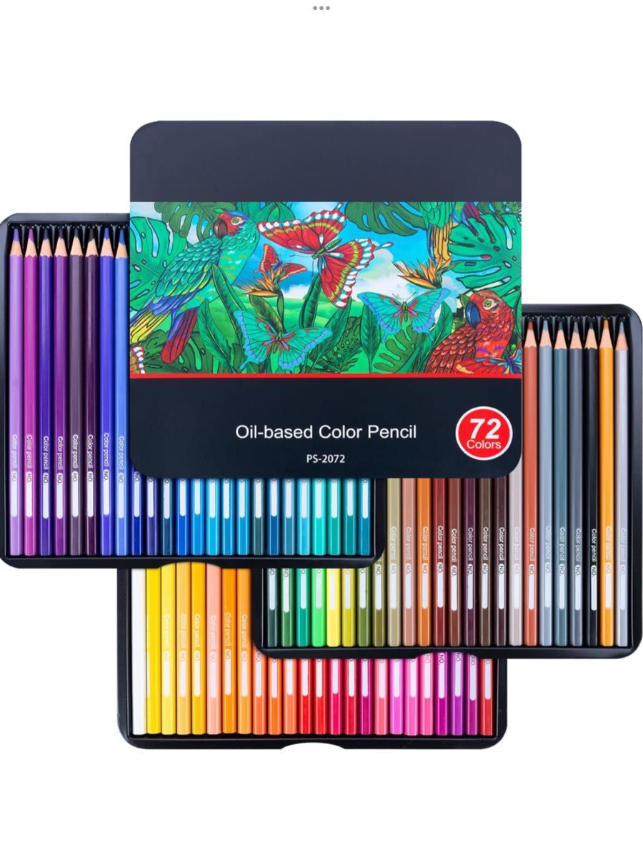 Ninonly 色鉛筆72色 油性色鉛筆 プロ専用 ソフト芯 高純度 高級色鉛筆