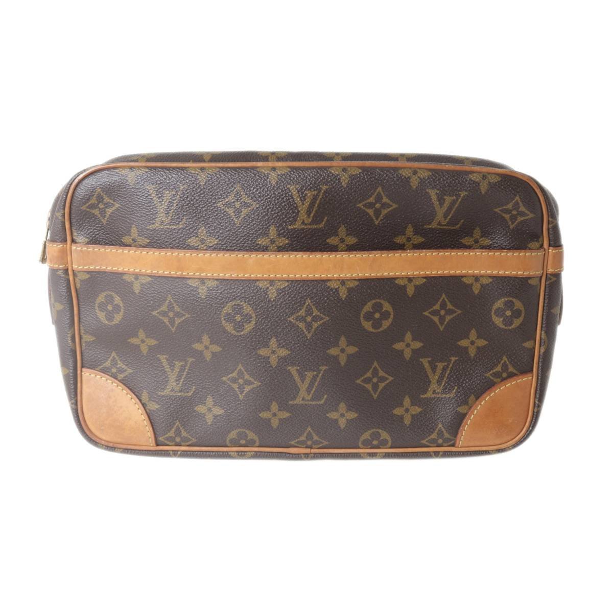 【訳アリ・ポケット内ベタあり】LOUIS VUITTON ルイヴィトン コンピエーニュ28 セカンドバッグ クラッチバッグ モノグラム M51845 882 SL_画像2