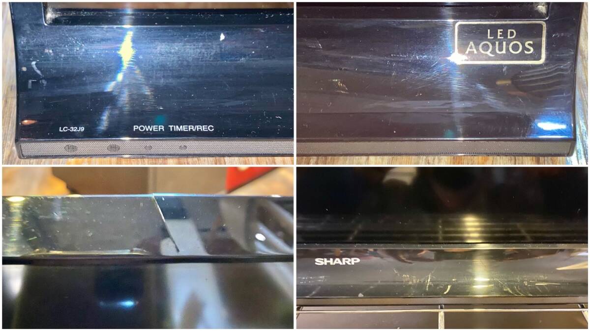 【No.656】SHARP AQUOS LC-32J9 32V型 2014年製 液晶カラーテレビ リモコン付き シャープ アクオス 32インチ TV 地上デジタル 中古品_画像8
