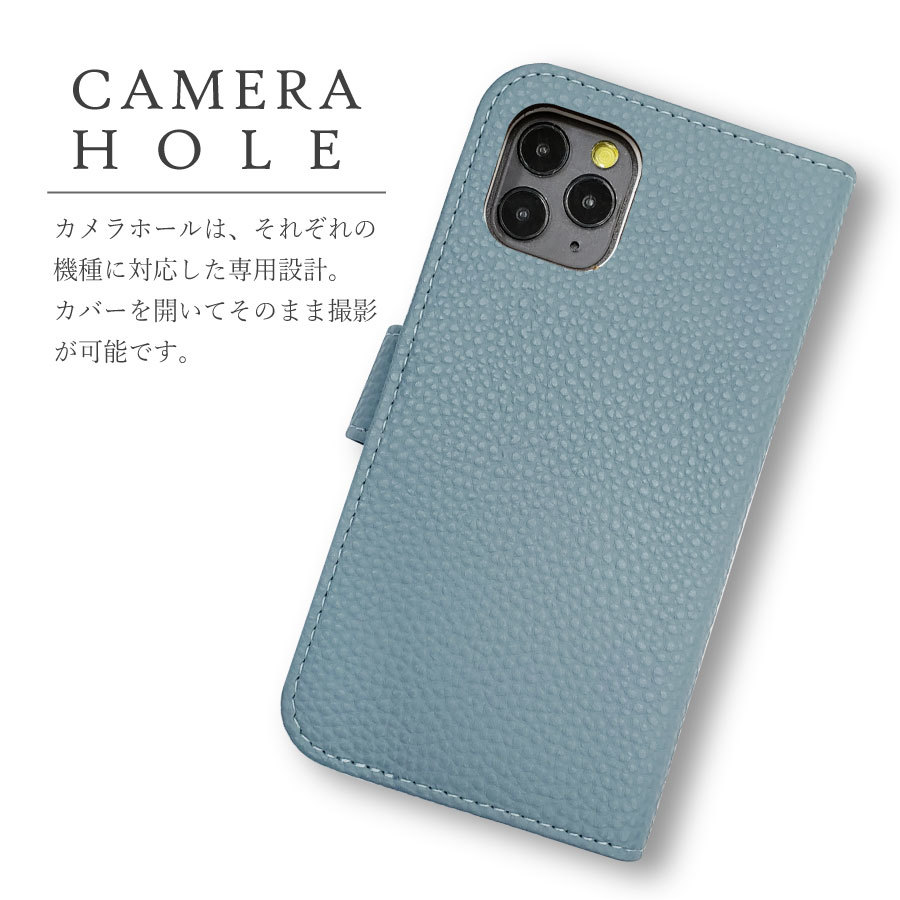 Reno3 A OPPO reno3a スマホケース（ブルーグレー）カバー 手帳 カード収納 ニュアンスカラー くすみカラーの画像3