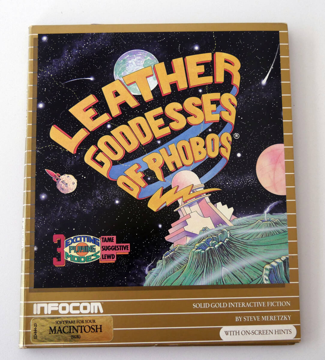 MAC版　Infocom Leather Goddesses Of Phobos テキストアドベンチャー　中古品_画像1