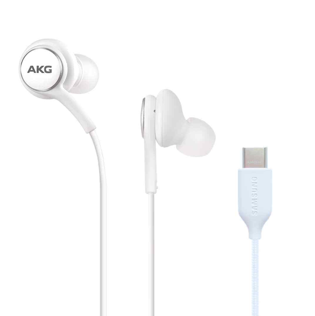 SAMSUNG純正◆EO-IG955 Earphones Tuned by AKG /Galaxy ギャラクシーイヤホン USB Type C 白[輸入品]バルク品【携帯付属品】Samsungロゴの画像1