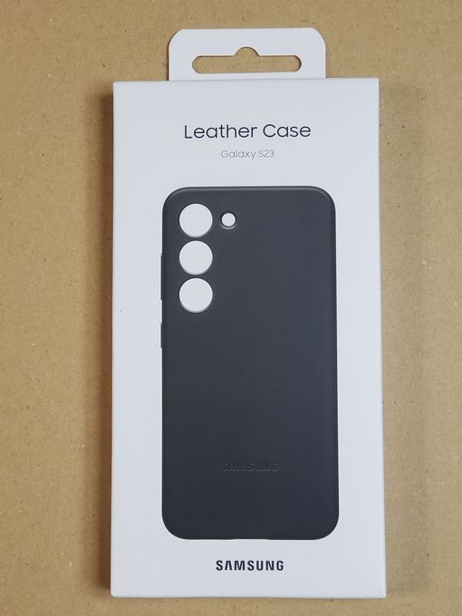 ◆Galaxy S23 ◆ Leather Back Cover レザーカバー【Samsung純正】(Black/ブラック) [並行輸入品] SC-51D SCG19　EF-VS911_画像4