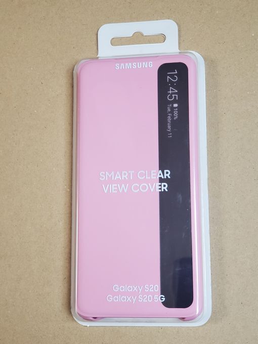 ◆ Galaxy S20 5G Smart Clear View Cover カバー【海外版純正】ピンク Samsung ロゴ オフィシャル【並行輸入品】_画像5