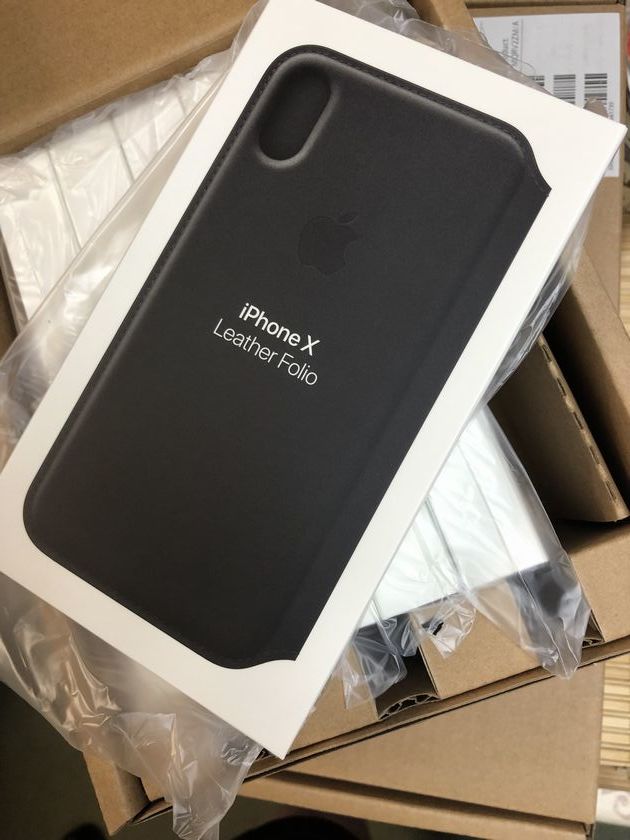 Apple 純正品◆MQRV2FE/A iPhone X LEATHER FOLIO Case Black レザーフォリオケース ブラック アップル【並行輸入品】_画像3