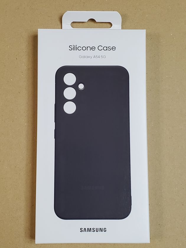 【訳】【純正品】Galaxy A54 5G ◆ Silicone Cover シリコンカバー ブラック Samsung ロゴ オフィシャル【並行輸入品】SC-53D SCG21_画像4