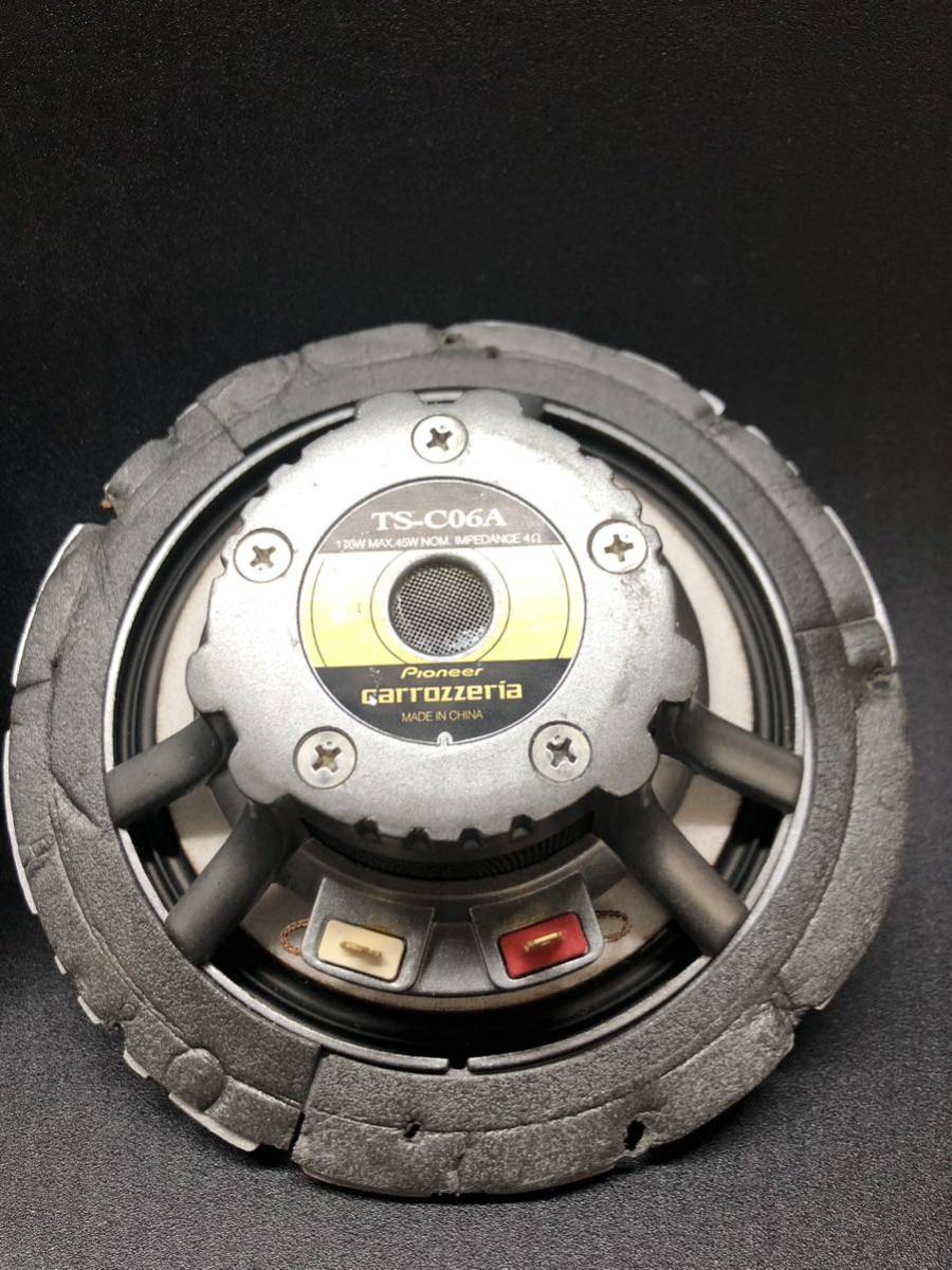 【良品】carrozzeria/カロッツェリア TS-C06A スピーカー【2個セット】16cm 170W MAX.45W NOW.【音出し確認済み】の画像6