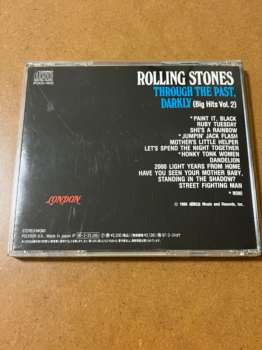 THE ROLLING STONES/THROUGH THE PAST,DARKLY(Big Hits Vol.2)