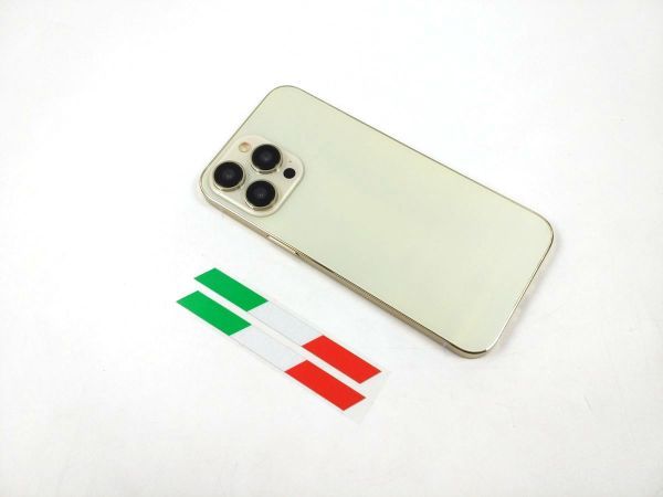 イタリア国旗カラー 防水リフレクター シール ステッカー 10cm 2枚セット_画像4