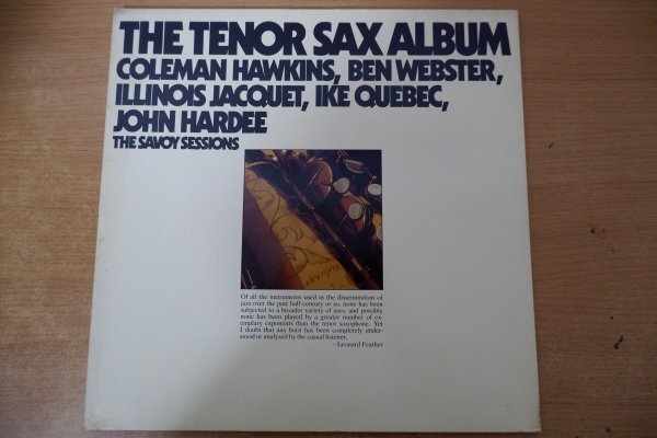 I3-013＜2枚組LP/独盤/美盤＞Coleman Hawkins, Ben Webster, Illinois Jacquet, Ike Quebec, John Hardee / The Tenor Sax Album_画像1