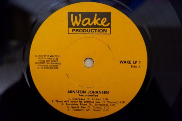 I3-173＜LP/ノルウェー盤/美盤＞Arnstein Johansen / Jazz Accordionの画像4