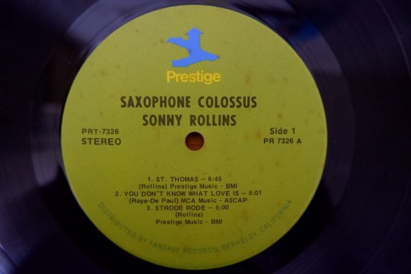 I3-312＜LP/US盤/美盤＞ソニー・ロリンズ Sonny Rollins / Saxophone Colossus_画像4