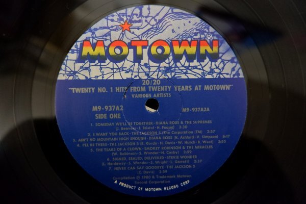 L3-057＜2枚組LP/US盤/美品＞「20/20 Twenty No.1 Hits From Twenty Years At Motown」_画像4