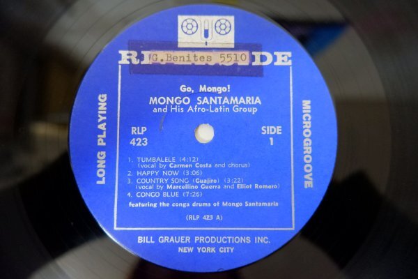 L3-190＜LP/US盤/美盤＞Mongo Santamaria And His Afro-Latin Group / Go, Mongo!_画像4