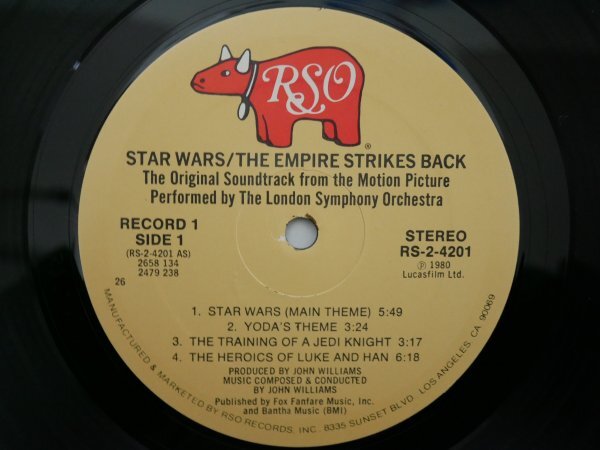 N3-092<2 sheets set LP/ soundtrack /US record >Star Wars / The Empire Strikes Back
