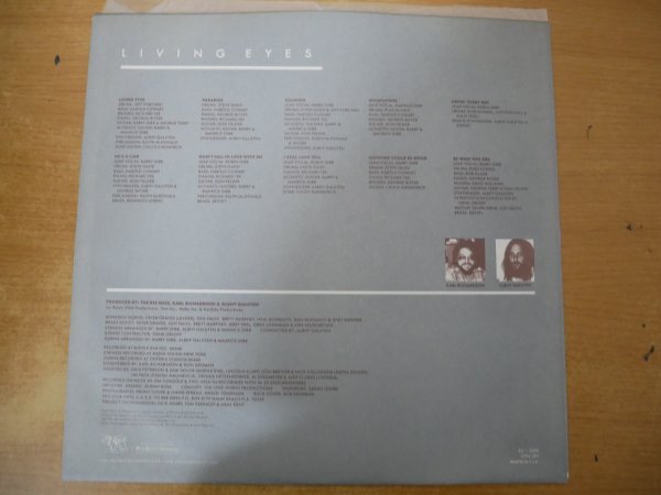 N3-096＜LP/US盤/美品＞ビー・ジーズ Bee Gees / Living Eyes_画像4