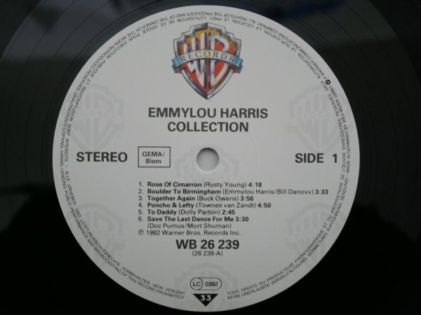 N3-167＜LP/独盤/美盤＞エミルー・ハリス Emmylou Harris / Collectionの画像4