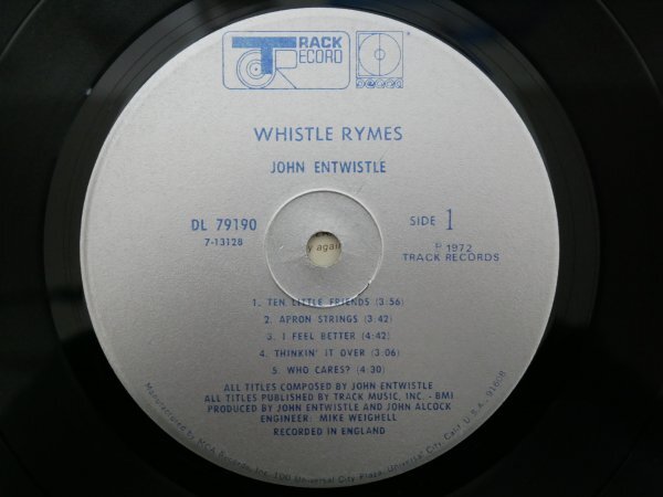 N3-205＜LP/US盤＞John Entwistle / Whistle Rymes_画像5