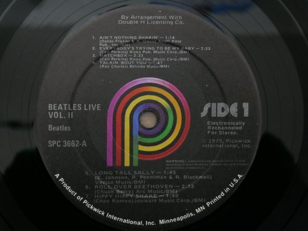 N3-284＜LP/US盤/美盤＞ビートルズ The Beatles / 1st Live Recordings (Volume Two)_画像4