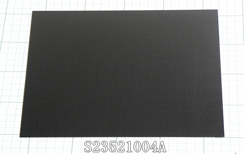 管理番号＝3E130 自作加工用炭素繊維板 ドライカーボン板 235mm×210ｍｍ×0.43mm S23521004Aの画像1