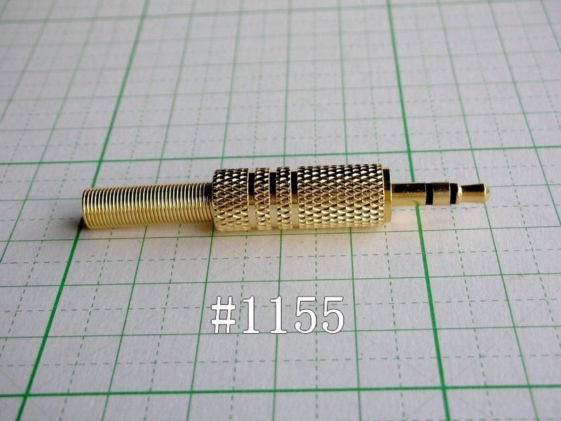 管理番号＝3E111　　自作用　φ3.5mm　ステレオミニプラグ　　#1155　　1個　　_画像2