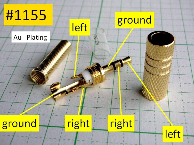 管理番号＝4D203　　　自作用φ3.5mm　ステレオミニプラグ　#1155　　2個セット_画像6