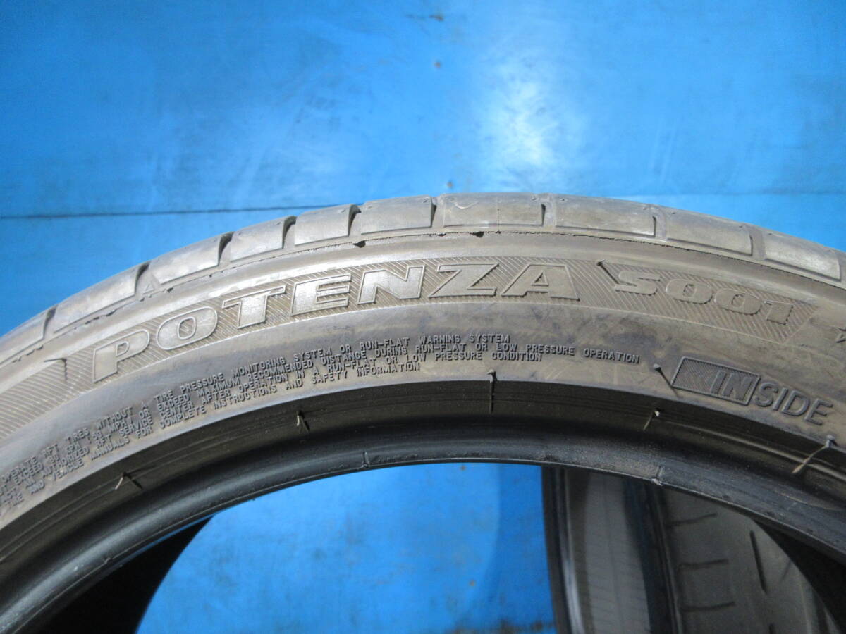 18インチ夏用 2020年製 ブリヂストンタイヤ ポテンザ BRIDGESTONE POTENZA S001☆RFT 225/45R18 91Y 2本Set №07564I 室内保管 夏タイヤ_画像6