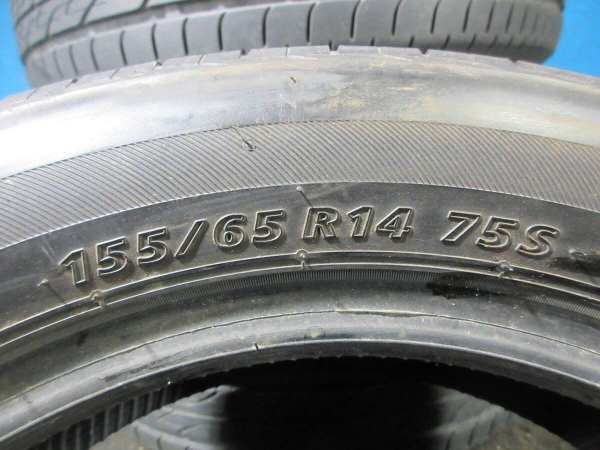 14インチ夏用 2021年製 ブリヂストンタイヤ ネクストリー BRIDGESTONE NEXTRY 155/65R14 4本 №07601B 室内保管 夏タイヤ 軽自動車等_画像8