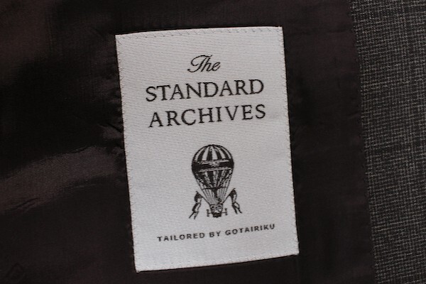 新品 五大陸/gotairiku The STANDARD ARCHIVES 春夏 日本製 究極ドーメル/DORMEUIL 15 POINT 7 super160’s スーツ38L/AB6/幅広L/茶/18.7万の画像5