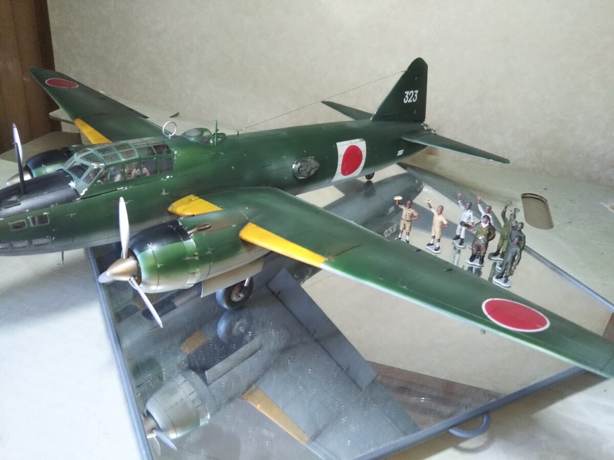 タミヤ1/48完成品「日本海軍 一式陸上攻撃機11型」山本長官搭乗 タミヤ1/48完成品「日本海軍 一式陸上攻撃機11型」山本長官搭乗