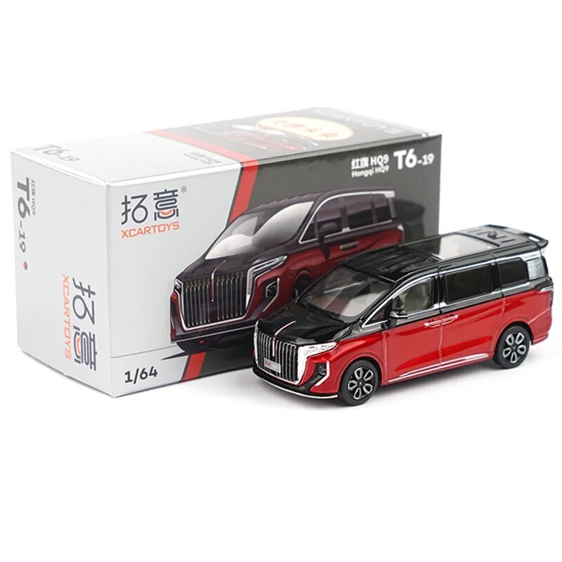 ラスト1個 XCARTOYS 1/64 紅旗 Hongqi HQ9 ブラック×レッド 中国車 モデルカー ミニカー