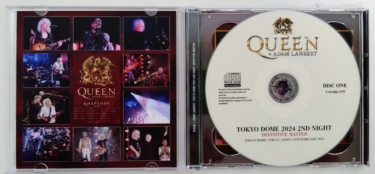 QUEEN + ADAM LAMBERT - TOKYO DOME 2024(2CDR)2024年2月14日：東京ドーム公演最終日 完全収録ライヴ盤_画像3