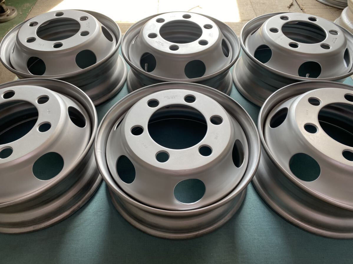 TOPY 17.5×6.00 135-9 6穴 4トン 車 フォワード コンドル ファイター レンジャー スチールホイール 両面再塗装品 1本の値段 在庫有り _画像2